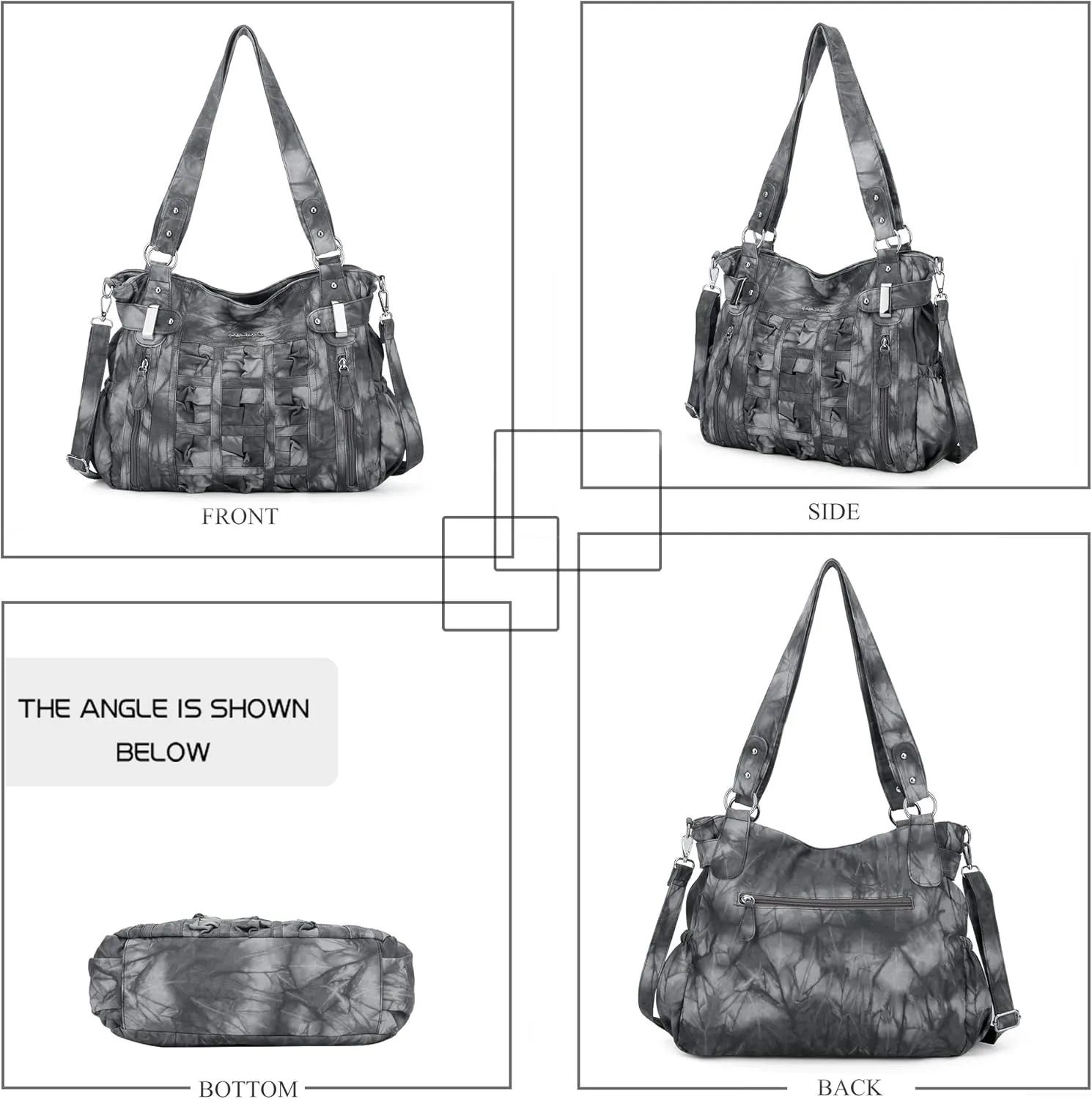 Angel Barcelo Hobo Purses and handbags for Women Satchel Handbag Women Fashion Purses Large Shoulder Handbags