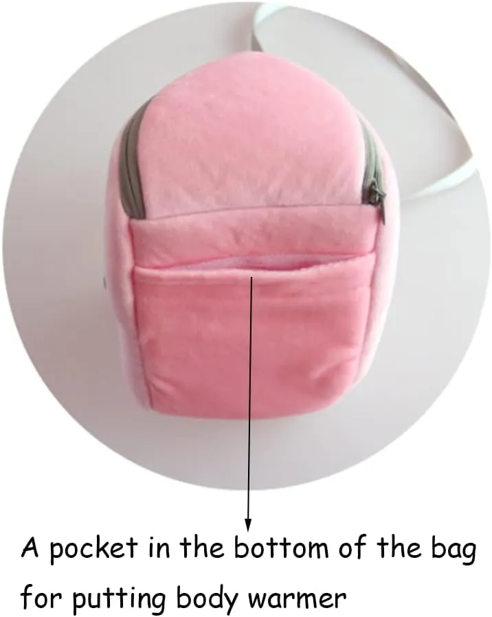 ANIAC Small Pet Carrier Bag with Adjustble Shoulder Strap Hamster Travel cage Breathable Rat Carrier Portable Travel Carrier for Guinea Pig Birds Bearded Dragon Hedgehog (Large, Pink)