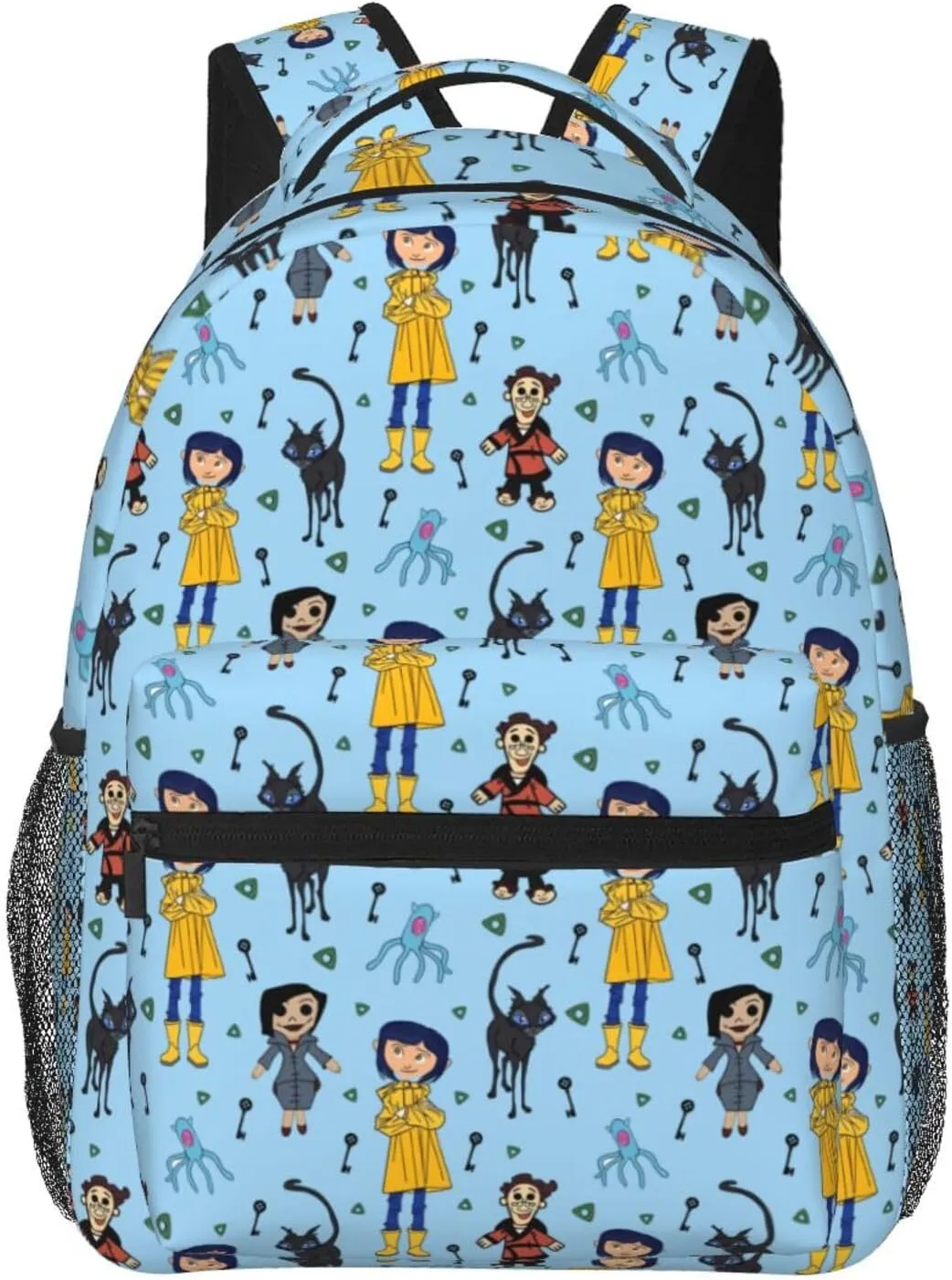 Animated Cora'Lines Movie Backpack Horror Animated Travel Casual Daypack Lightweight Laptop Bag Outdoor Knapsack Multi-Function Bookbags