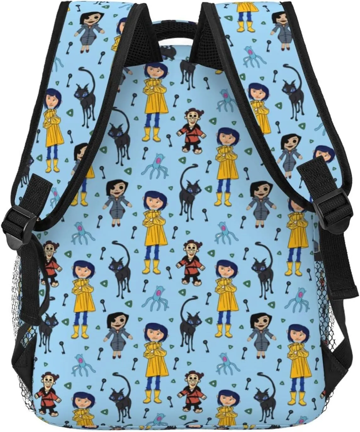 Animated Cora'Lines Movie Backpack Horror Animated Travel Casual Daypack Lightweight Laptop Bag Outdoor Knapsack Multi-Function Bookbags