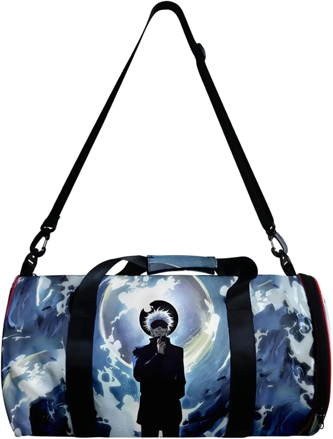 Anime Jujutsu Kaisen Gym Bag Manga Cosplay Sport Duffel Bag With Shoe Compartment(Gojo Stand) One size