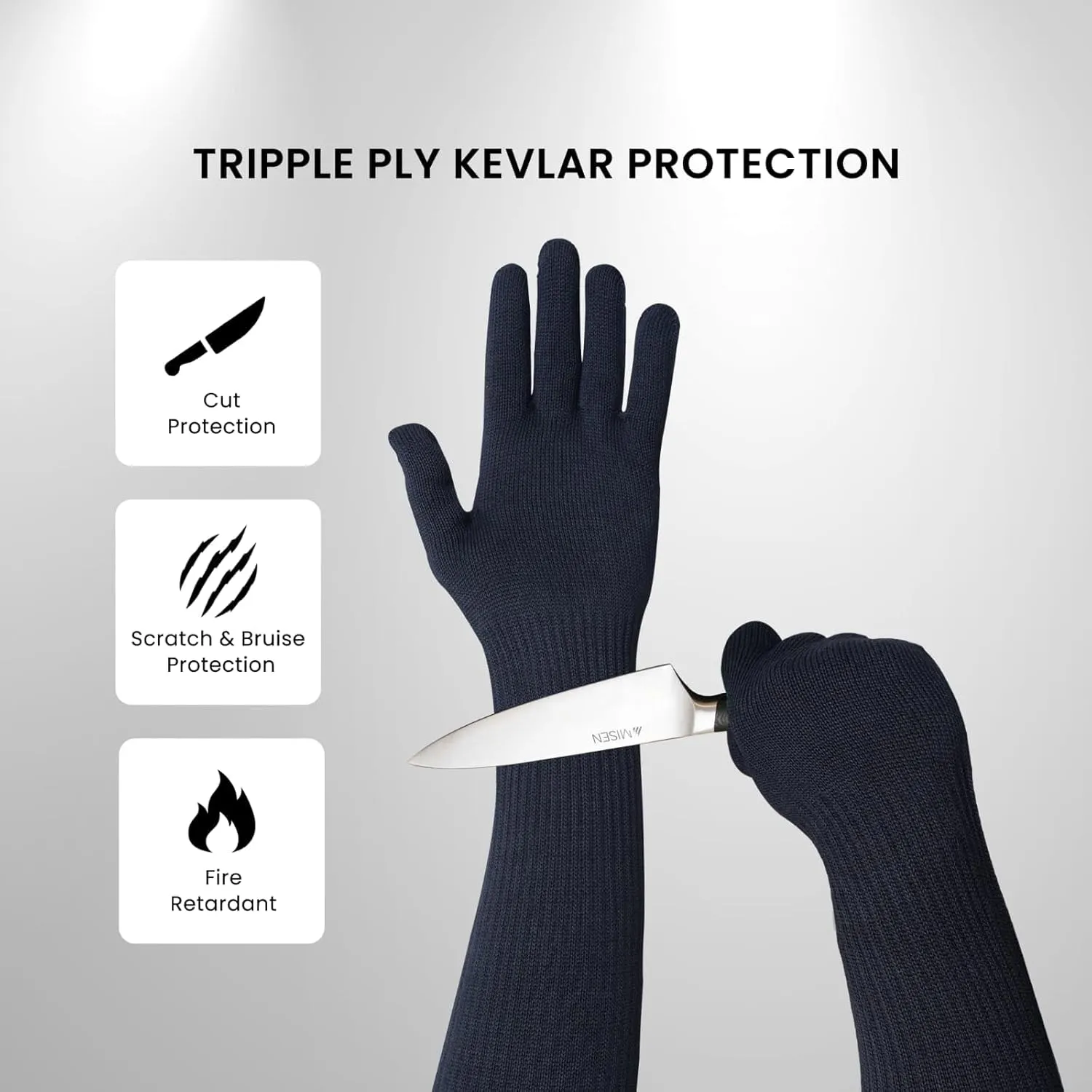 Arm Sleeves, Cut, Bite, Heat Resistant Safety Arm Guards for Welding, Gardening, Protective Sleeves for Arms