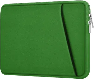 Askuko Laptop Sleeve 15.6 inch, Shockproof Protective Computer Case, Handbags Portable Laptop Bag for HP Dell Asus Lenovo Notebook Computer with Front Pocket, Dark Green