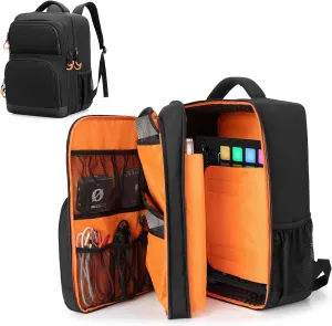 Audio Mixer Travel Case Bag Compatible with RODECaster Pro, RODECaster Pro II, RC Duo, DJ Mixer Backpack with Plenty of Pockets for Microphones, Cables & More Podcast Equipment(Patent Design)