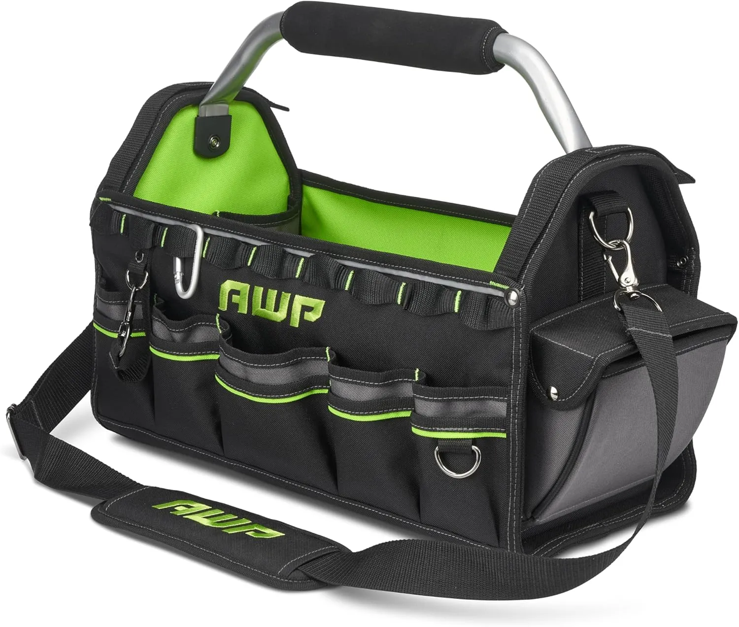AWP Tool Bags, Premium Tool Bag, Black, Durable Tool Tote, for Professionals and Contractors