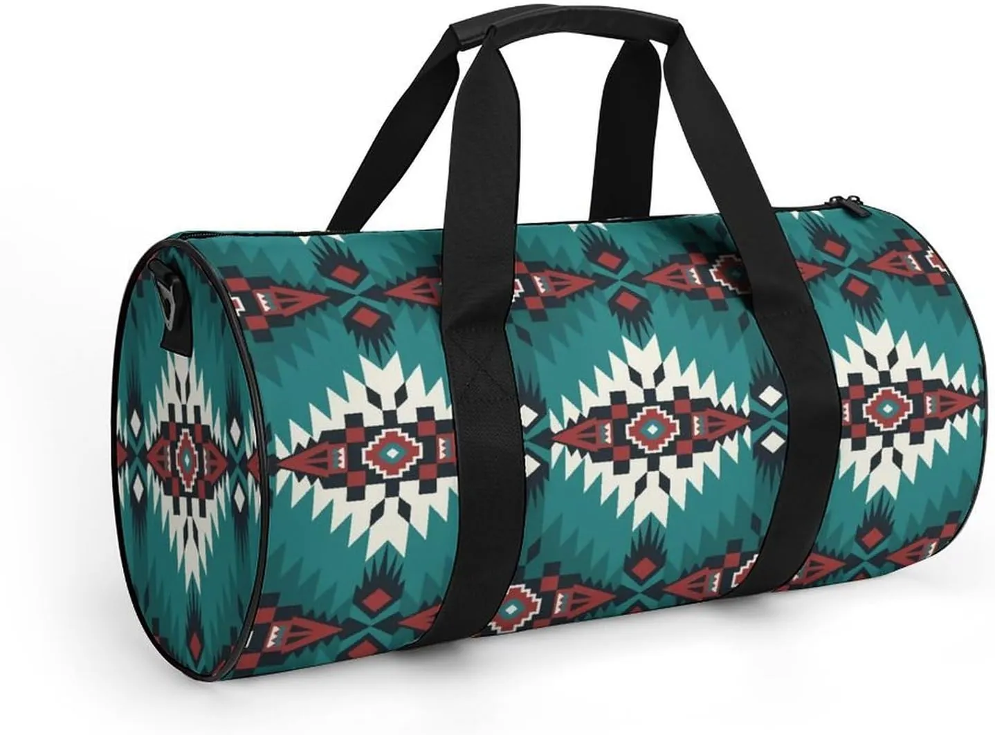 Aztec Blue Large Capacity Portable Cylindrical Fitness Bag