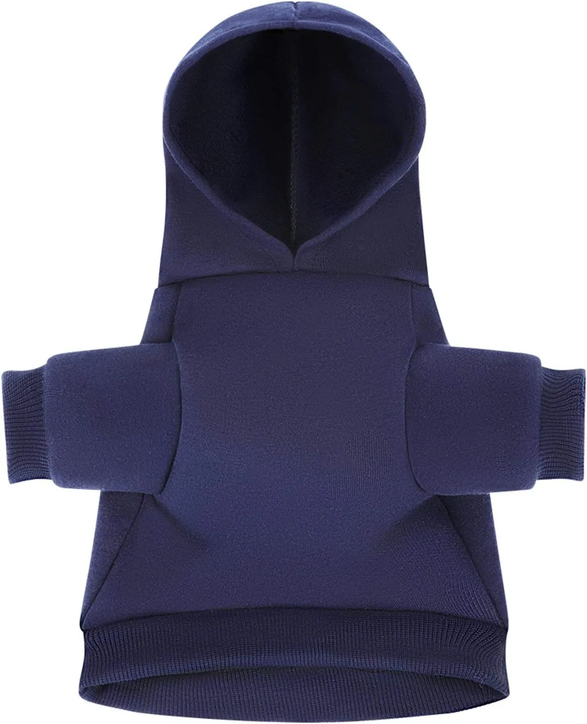 Back The Blue Police Line Flag Dog Hoodies Cute Hooded Sweatshirt Pet Suit Clothes Coat with Hat