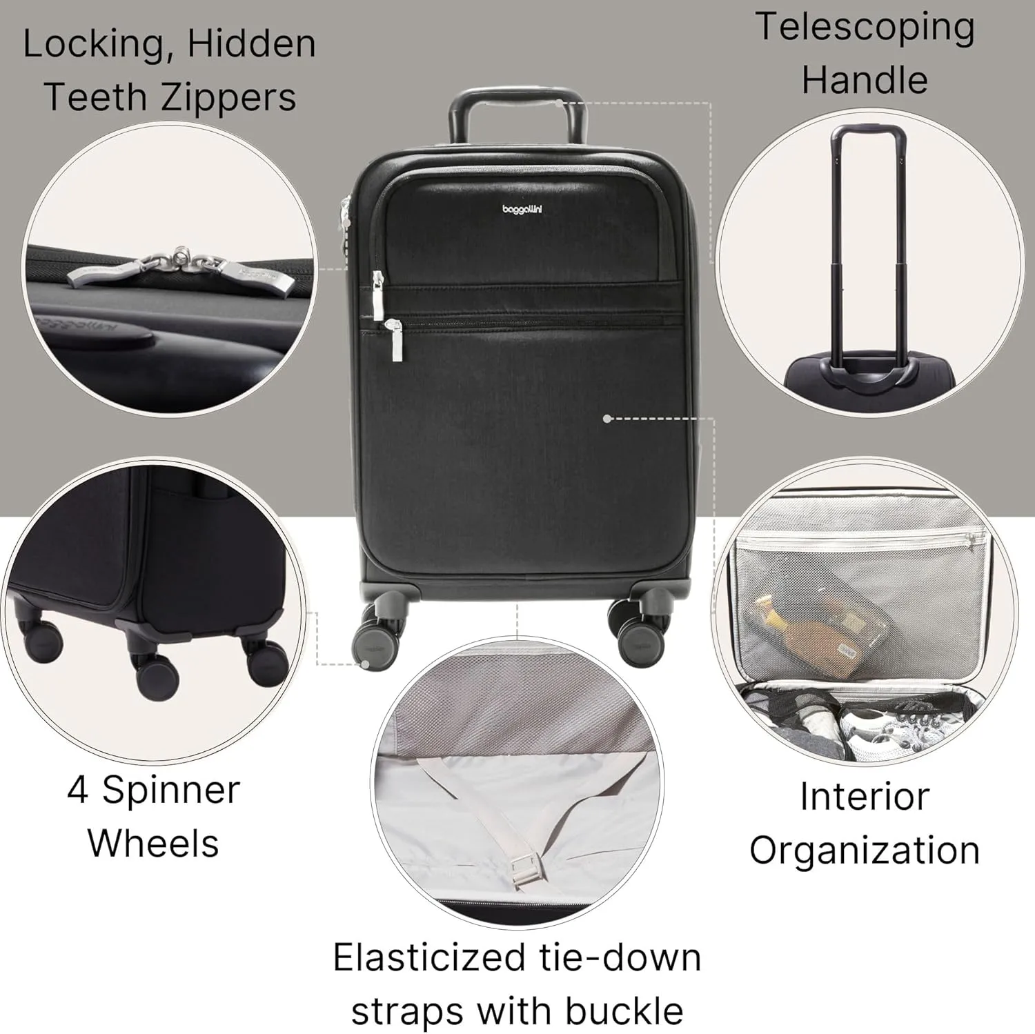 Baggallini 4 Wheel Carry-On
