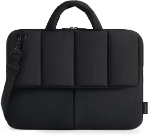 BAGSMART 15-16 Inch Laptop Case Sleeve, Padded Lightweight 15.6 Laptop Bag with strap for MacBook Air/Pro, Shockproof Water Resistant Laptop Cover Compatible for Macbook Dell HP Lenovo Asus, Black