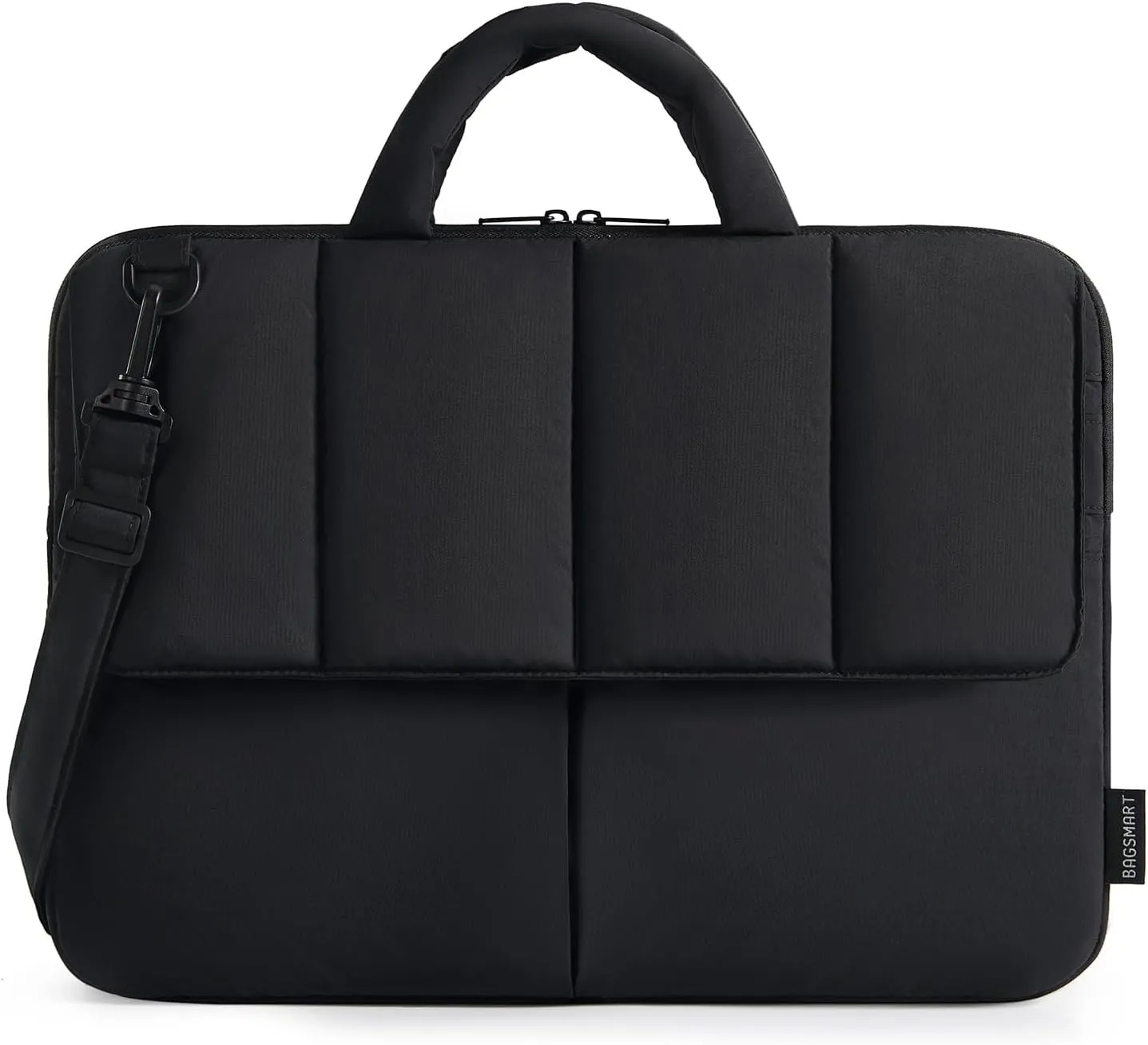 BAGSMART 15-16 Inch Laptop Case Sleeve, Padded Lightweight 15.6 Laptop Bag with strap for MacBook Air/Pro, Shockproof Water Resistant Laptop Cover Compatible for Macbook Dell HP Lenovo Asus, Black