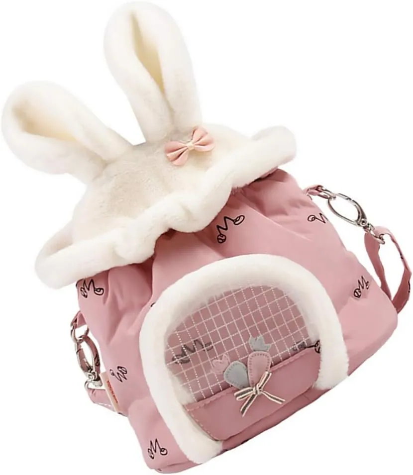 balacoo 1pc Hamster Bag Travel Hedgehog Cage Hamster Outdoor Carrier Small Pet Carrier Rat Carry Bag Guinea Pig Bag Backpack for Travel Portable Squirrel Carrier The Rat Plush take