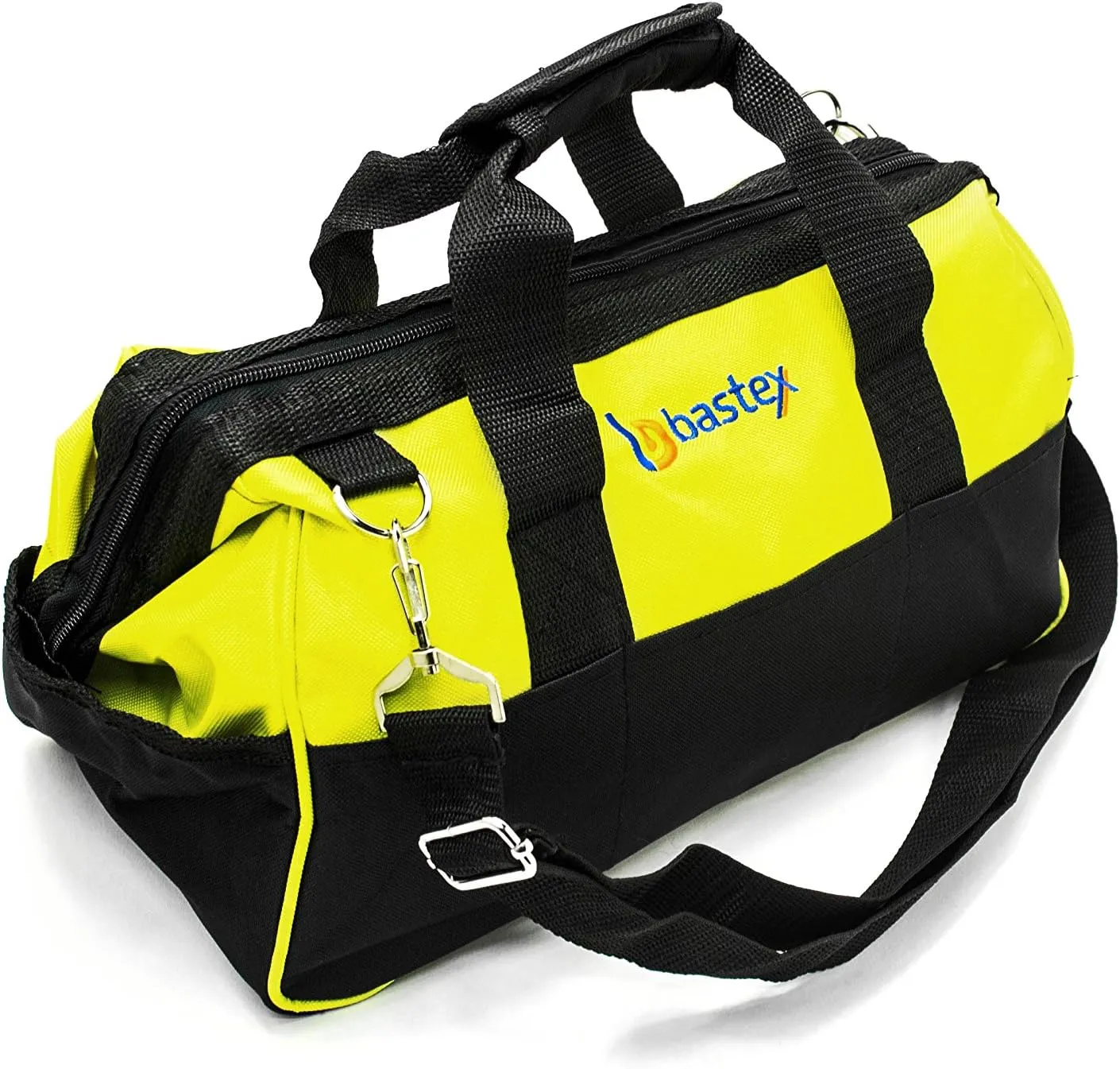 Bastex Multi Purpose Tool Bag Carrying with Adjustable Shoulder Strap. 15 inch Wide Mouth Opening with 14 Separate Pockets. Water Resistant and Perfect for the Handyman, Electricians and Plumbers