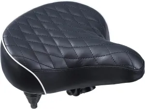Beach Cruiser Bike Seat,Comfortable Extra Wide Suspension Bike Seat,Bike Seats for Heavy Riders,Electra Bike Seat Replacement for Men and Women.