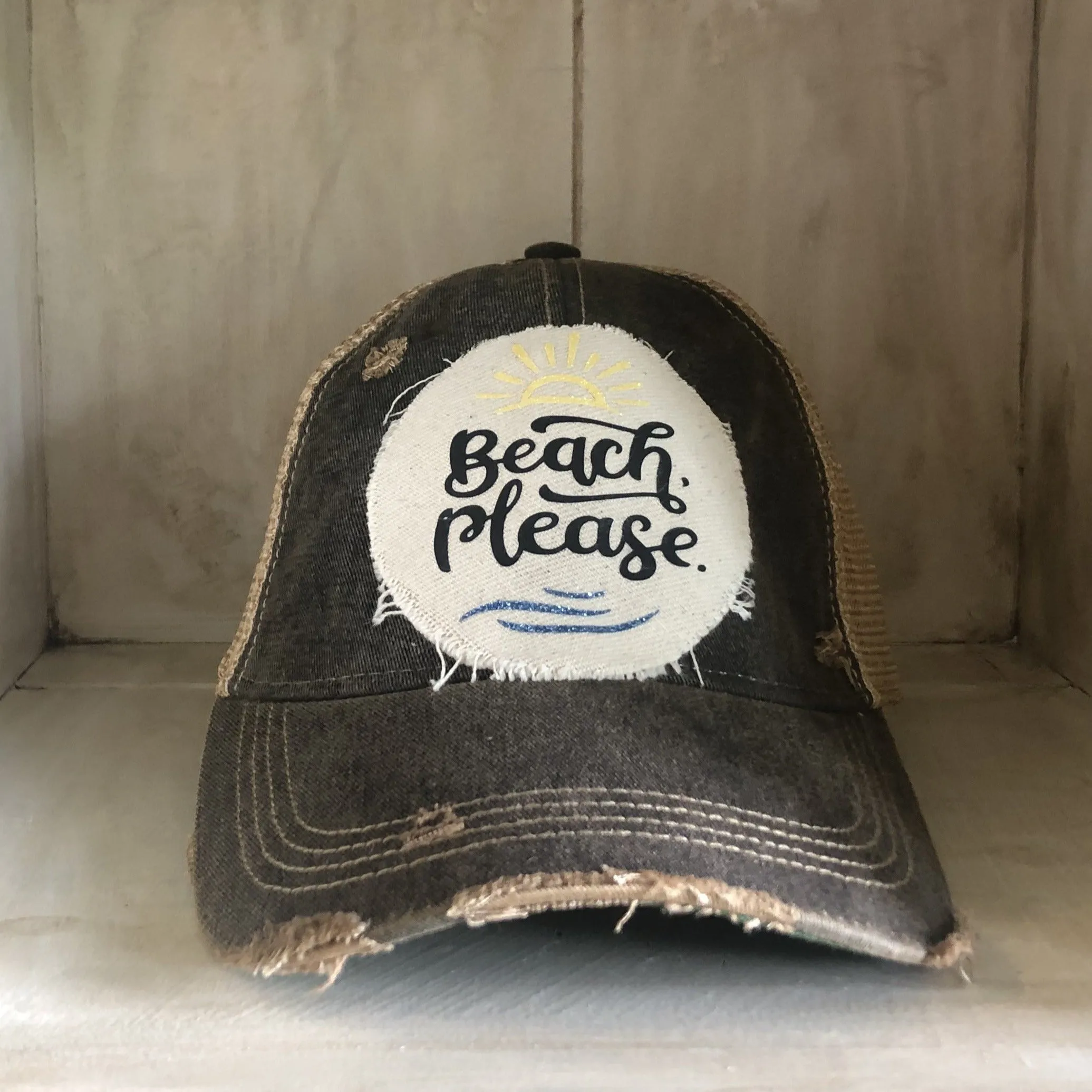 Beach Please Hat, Beach Hat, Summer Hat