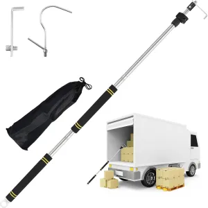 Bed Buddy Truck Tool, Cargo Grabber Pickup Truck Bed Thickened Stainless Steel Telescopic 33-74inch wear-Resistant complimentary Storage Bag Professional Cargo Grabber Reach Retriever Tool