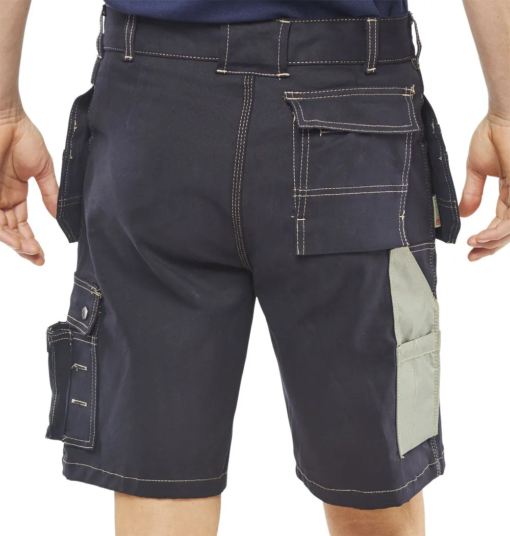 Beeswift Grantham Multi-purpose Pocket Shorts Navy Blue