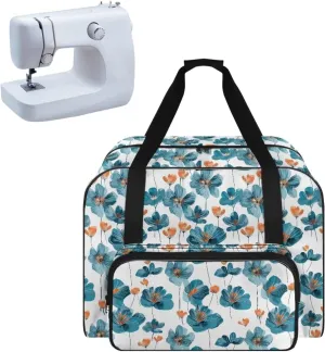 Begonia Sewing Machine Case, Universal Travel Bag，Lightweight Dustproof Compatible for Most Standard Sewing Machines