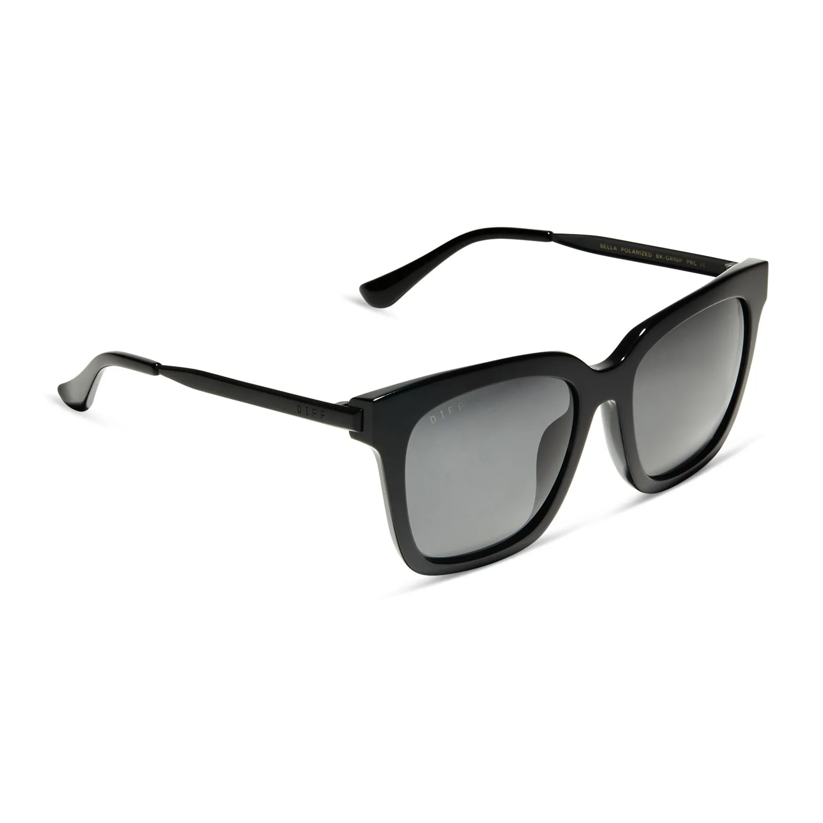 BELLA - BLACK   GREY   POLARIZED SUNGLASSES