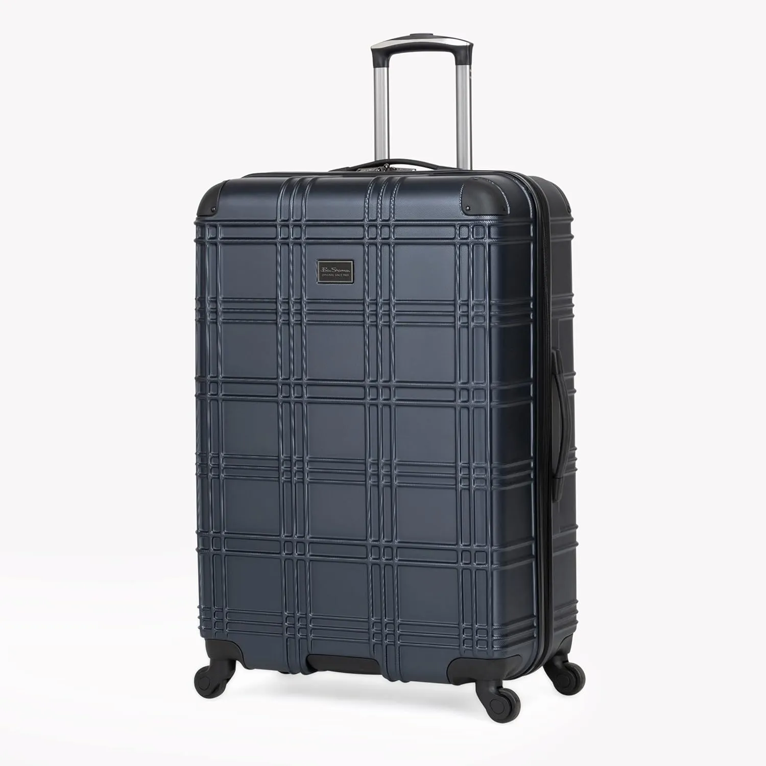 Ben Sherman Nottingham Lightweight Hardside 4-Wheel Spinner Travel Luggage, Naval, 20-Inch Carry On