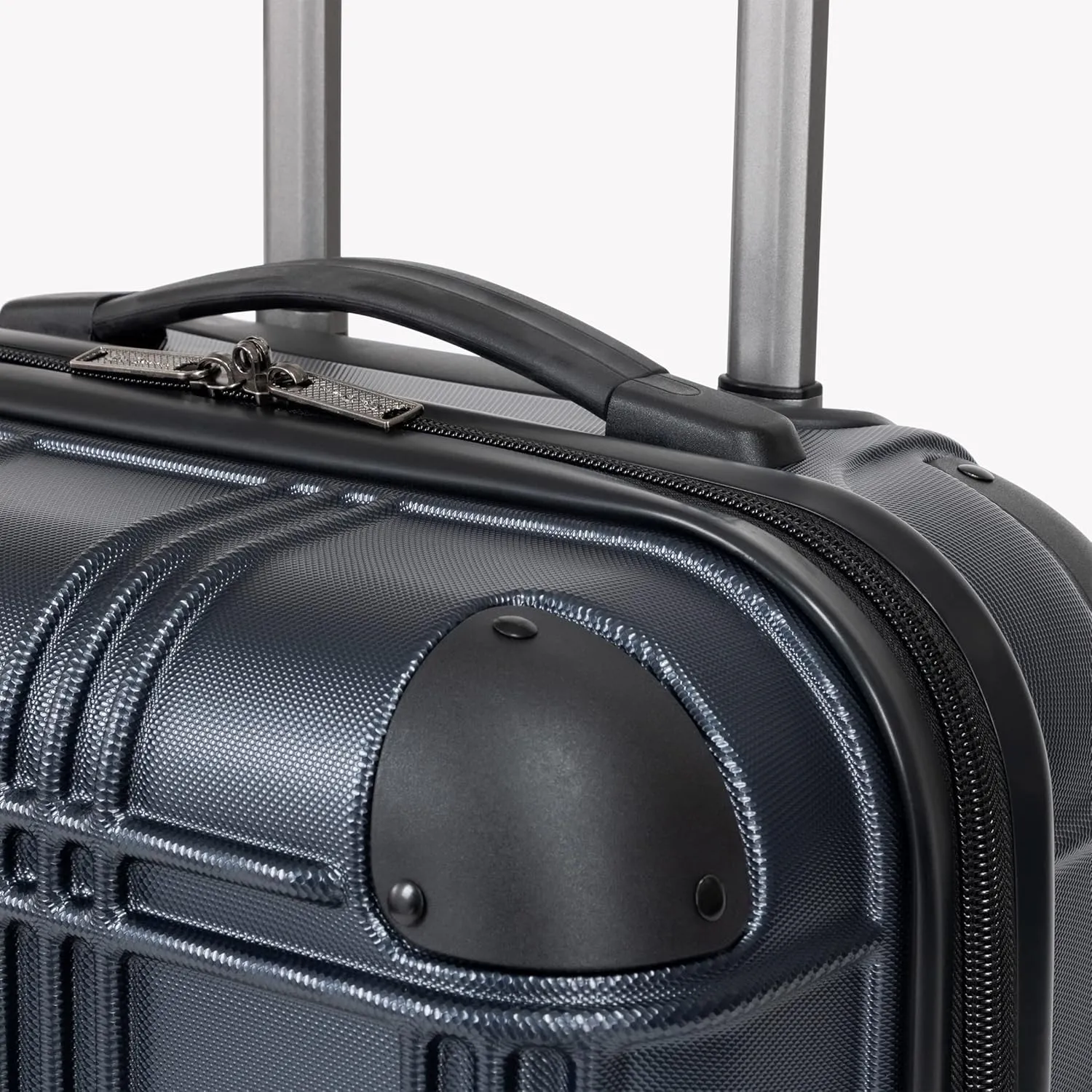 Ben Sherman Nottingham Lightweight Hardside 4-Wheel Spinner Travel Luggage, Naval, 20-Inch Carry On