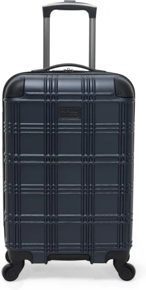 Ben Sherman Nottingham Lightweight Hardside 4-Wheel Spinner Travel Luggage, Naval, 20-Inch Carry On