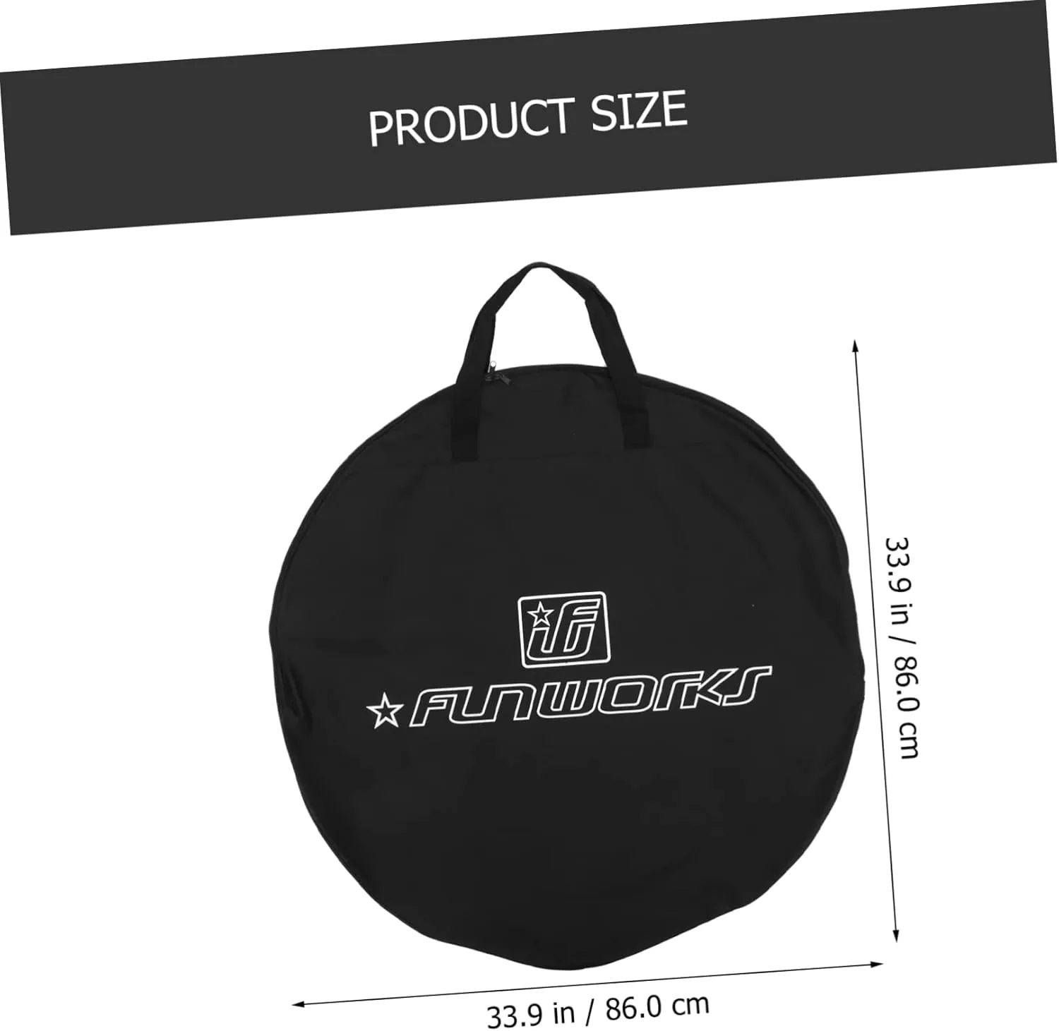 BESPORTBLE 2pcs Bicycle Wheel Bag Bike Wheel Polyester Black Storage Bag Riding