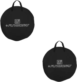 BESPORTBLE 2pcs Bicycle Wheel Bag Bike Wheel Polyester Black Storage Bag Riding