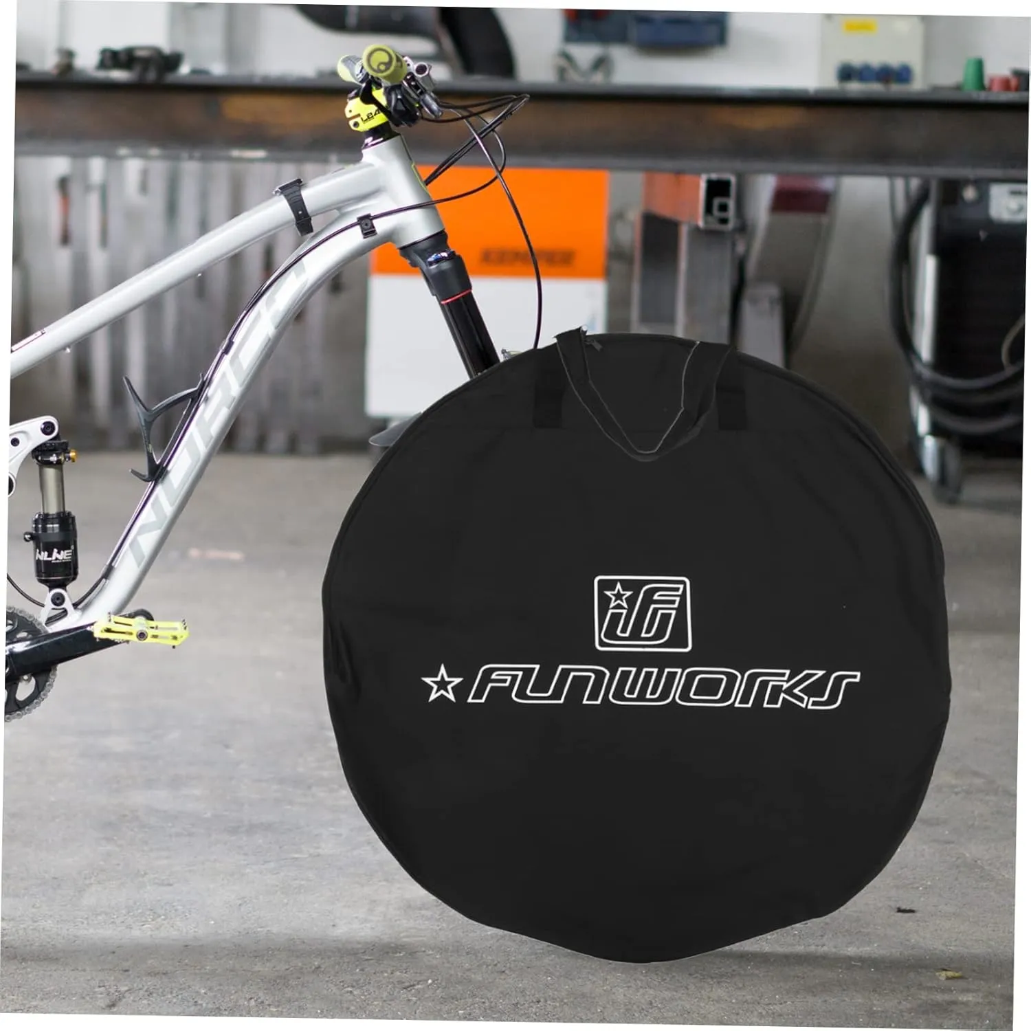 BESPORTBLE 2pcs Bicycle Wheel Bag Bike Wheel Polyester Black Storage Bag Riding