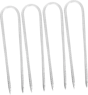 BESPORTBLE Trampoline Fixing Stake Set 4pcs Ground Stakes for Tarp Tent Anchors U-Shaped
