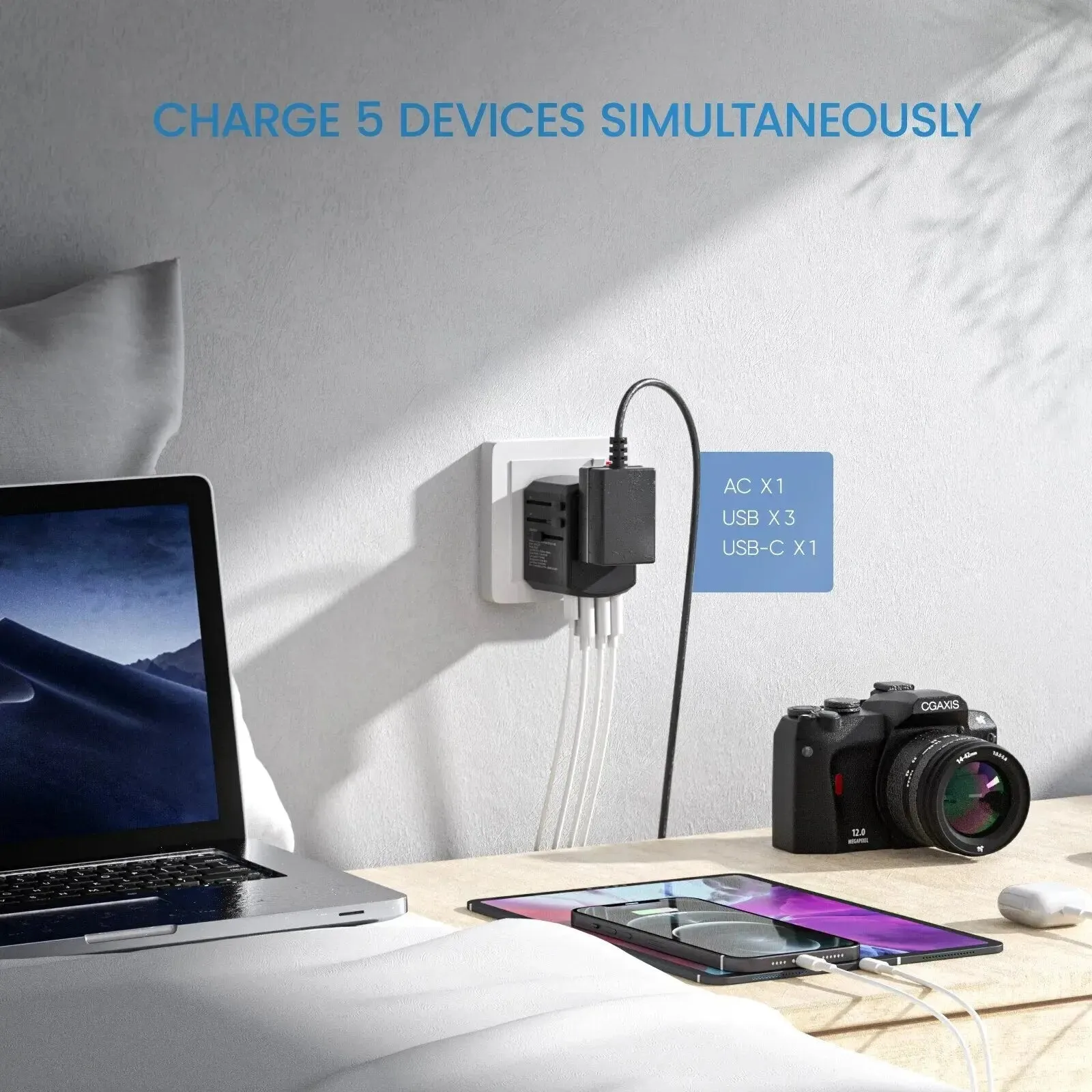 Best Universal Travel Power Adapter US EU UK AU ASIA
