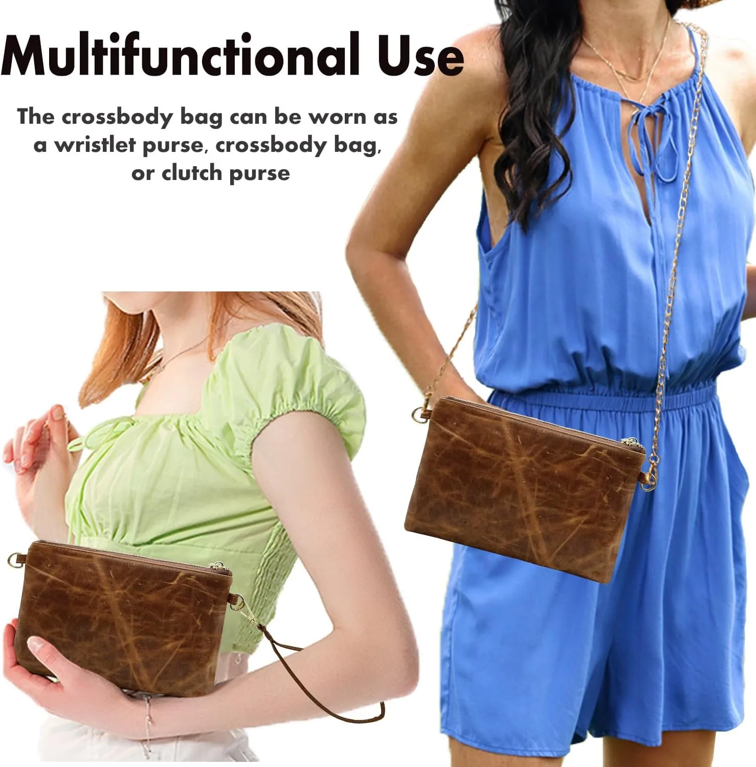 Beurlike Straw Clutch Purses for Women Beach Wristlet Wallet Small Cross body bag for Girls