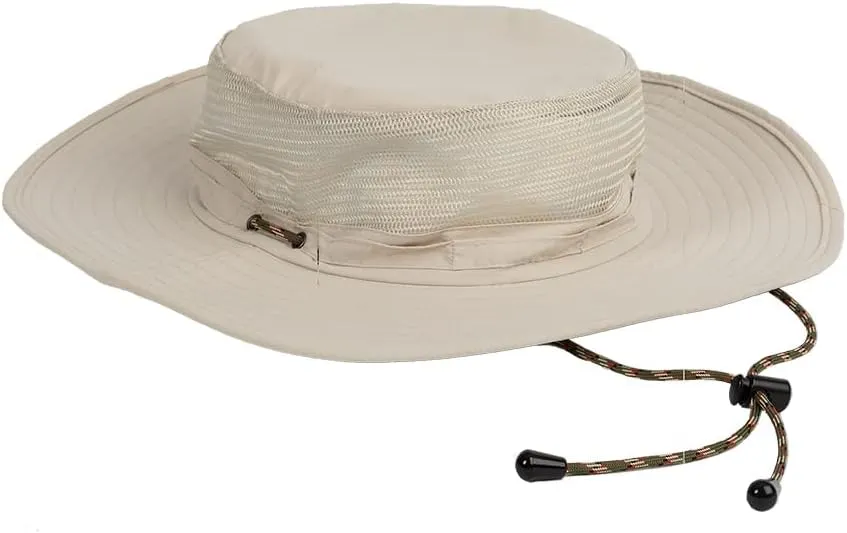 Bimini Bay Outfitters LTD Boca Grande Wide-Brim Fishing Hat with Mesh Featuring BloodGuard