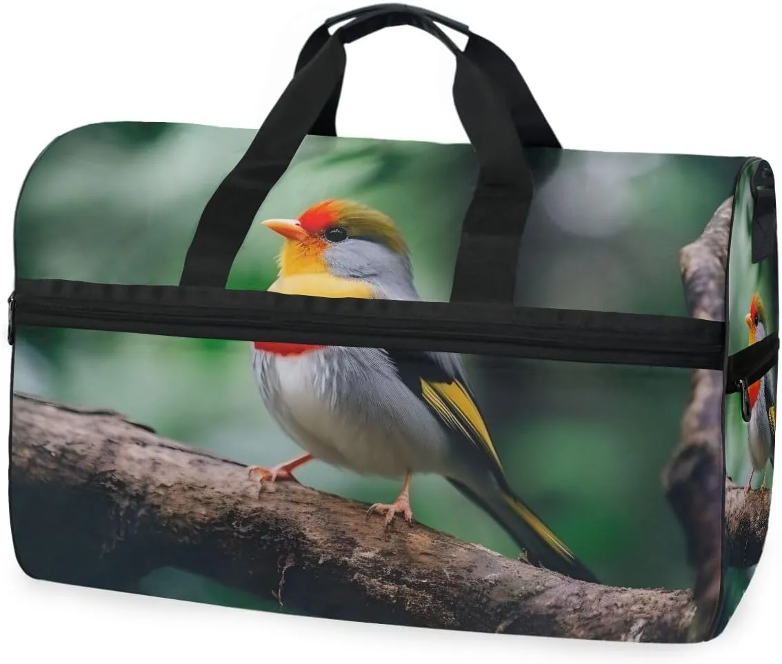 Bird Sparrow 1 Travel Duffel Bag Luggage Sports Gym Bags With Shoes Compartment Large Capacity Lightweight Duffle Bag For Men Women