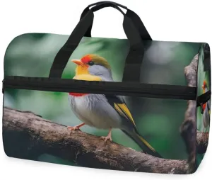 Bird Sparrow 1 Travel Duffel Bag Luggage Sports Gym Bags With Shoes Compartment Large Capacity Lightweight Duffle Bag For Men Women