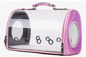 Bird Supplies Bird Travel Bag Portable Handle Parrot Carrier Breathable Transparent Creative Space Capsule Design Indoor and Outdoor Bird Supplies Bird Playground