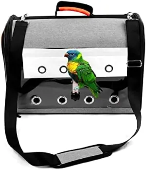 Birdcages Multifunctional Bird Travel Bag with Perch Portable Pet Bird Parrot Carrier Transport Bag Breathable Go Out Travel Cage