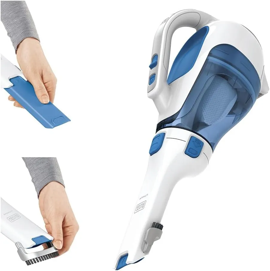 BLACK DECKER dustbuster Handheld Vacuum, Cordless 10.8V, with Rotating and Extendable Nozzle (HHVI320JR02)