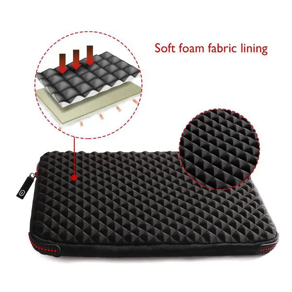 Black Plaid Laptop Case 13-inch