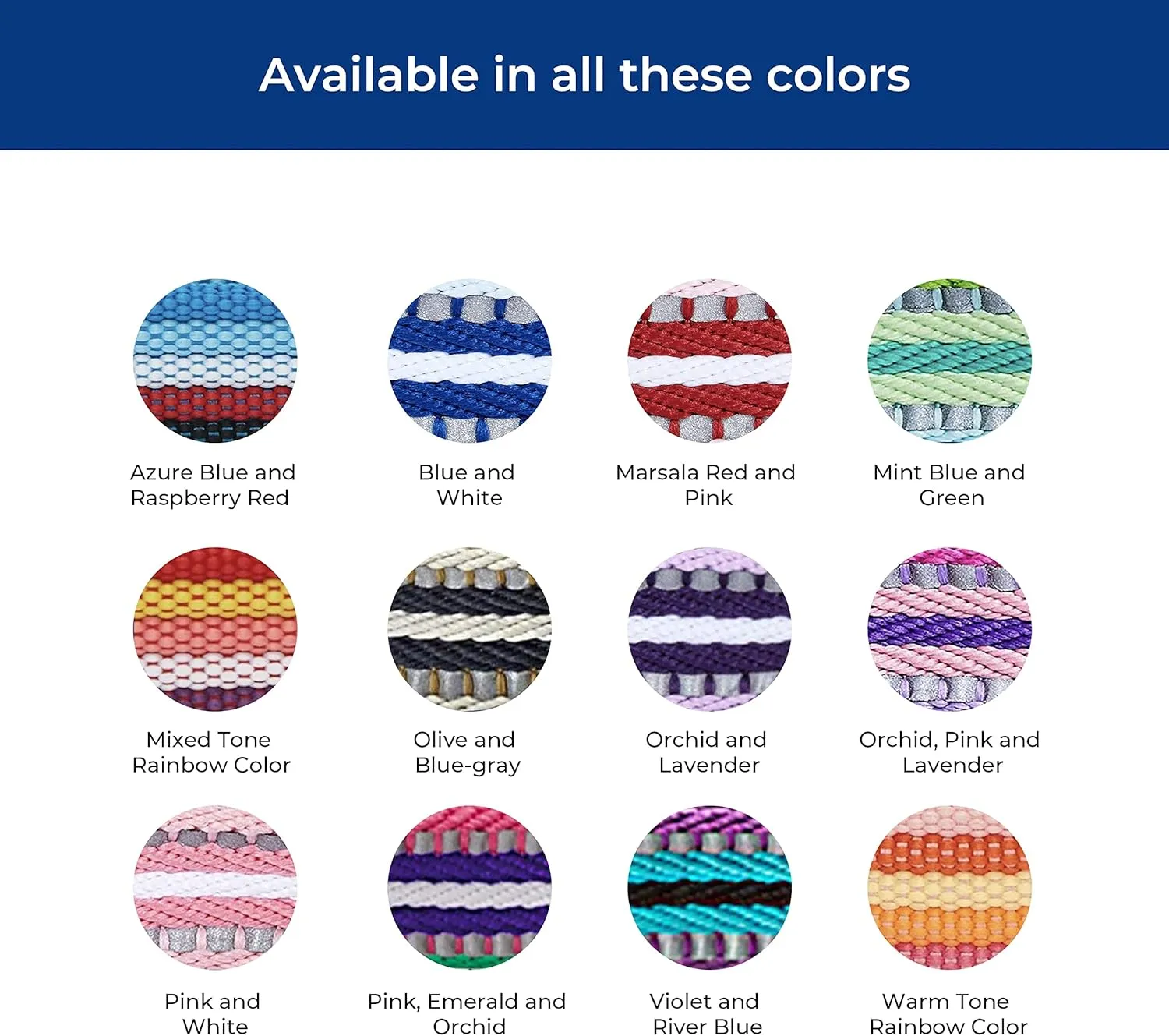 Blueberry Pet 3M Reflective Dog Collars | Adjustable Dog Collar w/Multi-Colored Stripe - Mixed Tone Rainbow Color | Nylon Pet Collars for Dogs & Refflective Dog Collar for Large Dogs