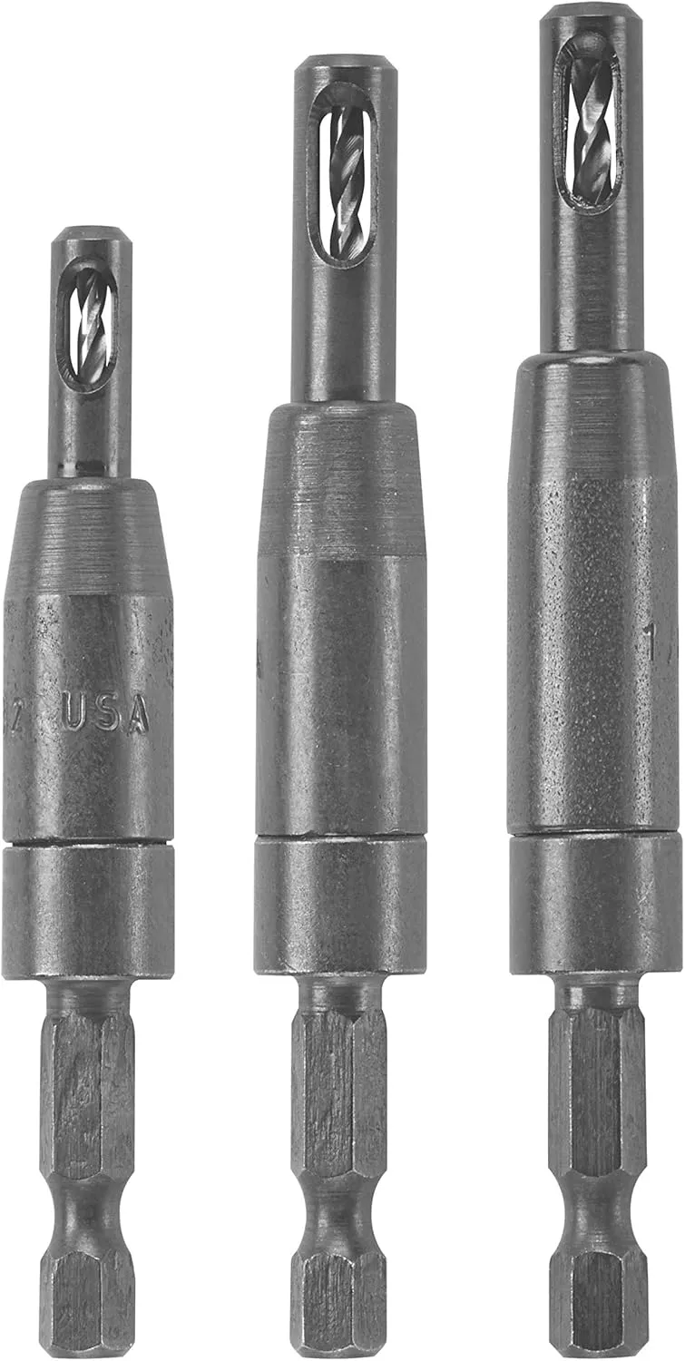 Bosch CC2430 Clic-Change 1/4 in. Self-Centering Drill Bit Assortment (3-Piece)