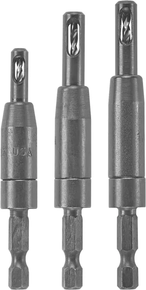 Bosch CC2430 Clic-Change 1/4 in. Self-Centering Drill Bit Assortment (3-Piece)