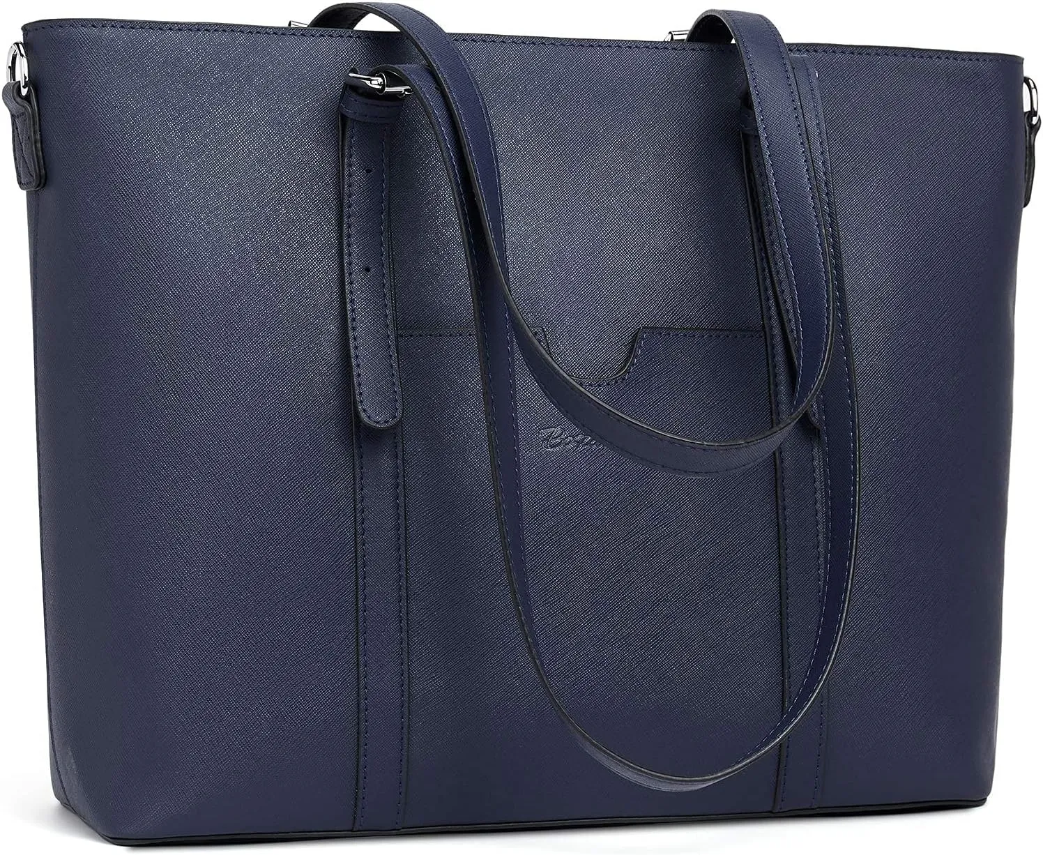 BOSTANTEN Womens Leather Laptop Tote Office Shoulder Handbag Vintage Briefcase 15.6 inch Computer Work Purse
