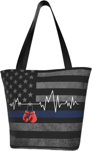 Boxing Gloves Heartbeat Fashion Shoulder Bag Large Capacity For Man Or Woman