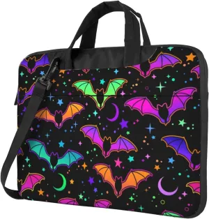 Bright Skulls Laptop Bag Classic Slim Briefcase Messenger Bag, Spacious, Ergonomic