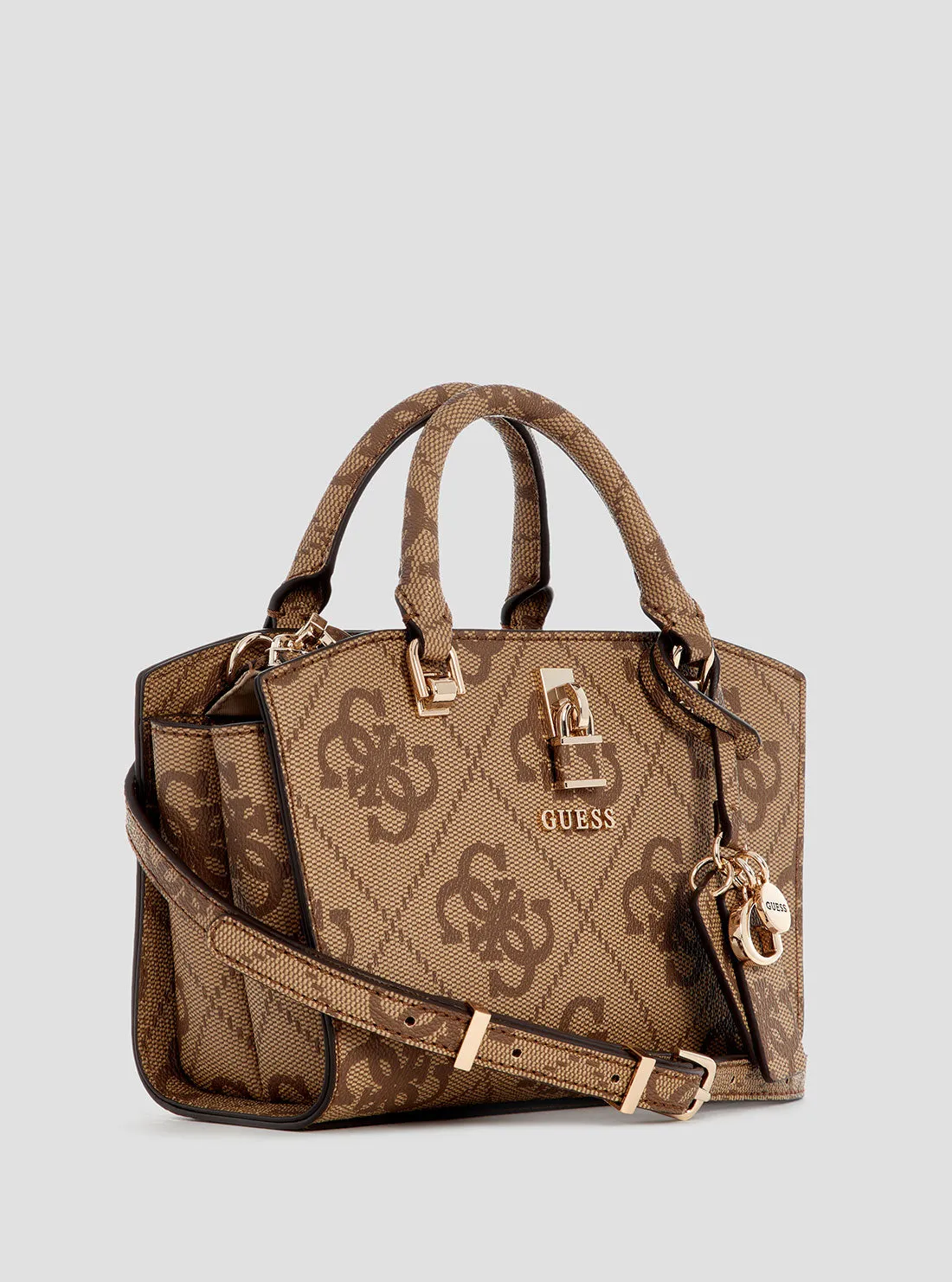 Brown Logo Queensland Mini Satchel Bag
