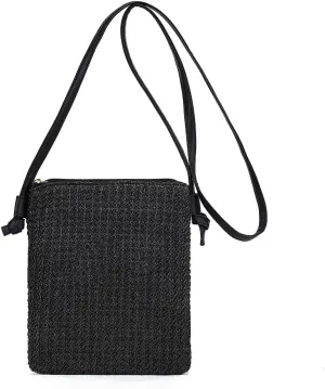 Bycobecy Straw Beach Bag for Women, Cute Summer Purse, Small Straw Clutch Crossbody Bag for Vacation