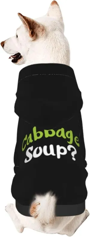 Cabbage Soup Dog Sweater Winter Pet Dog Hoodie Sweatshirts Warm Soft Dog Clothes Small