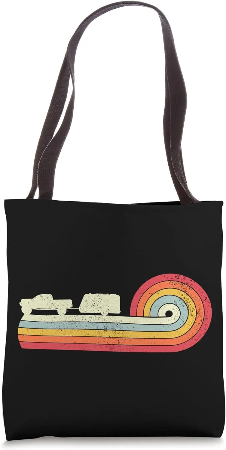 Camping Caravan Retro Vintage Truck & Travel Trailer Tote Bag