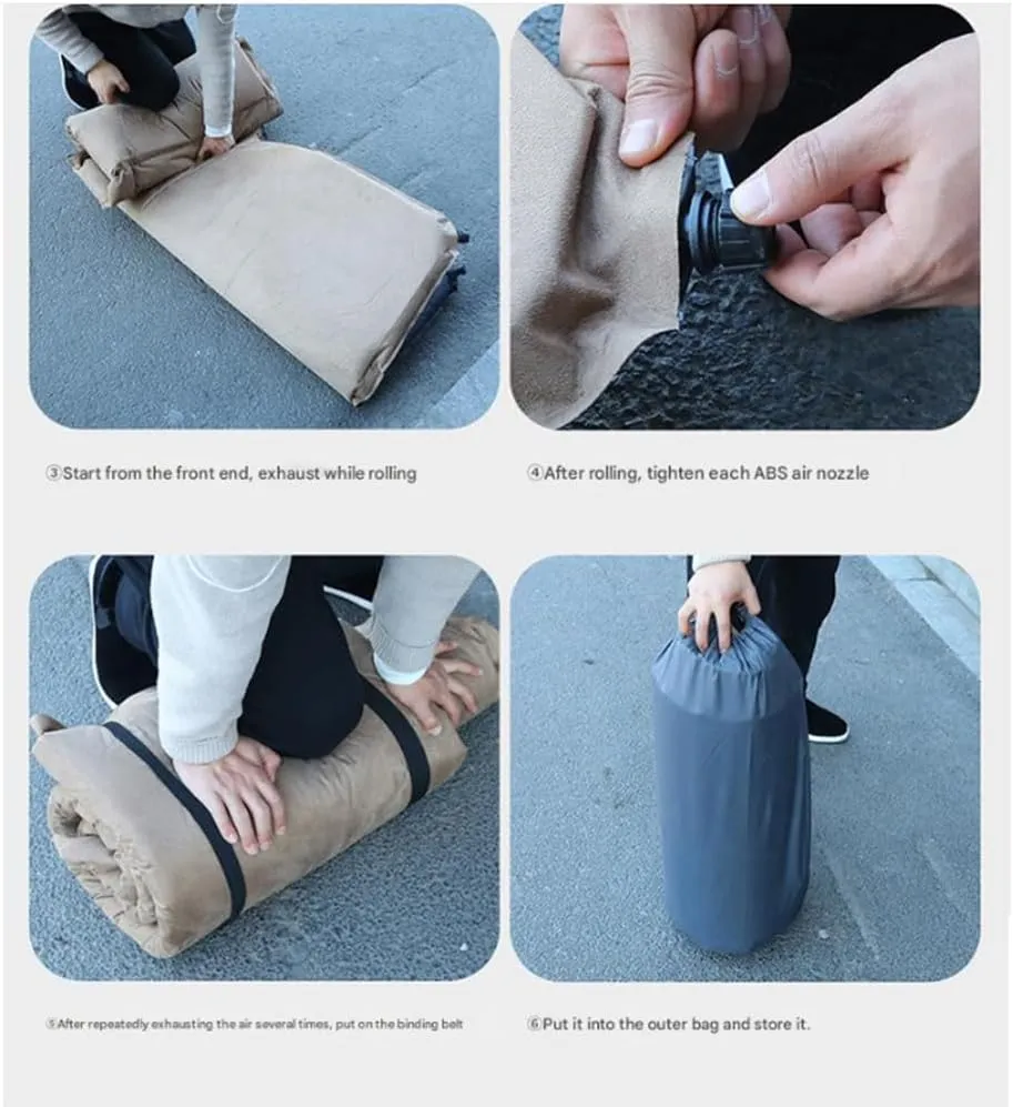 Car Air Mattresses for Toyota Highlander IV 2020 2021 2022 2023 2024 2025,Thickened Car Camping Bed Sleeping Pad Blow Up Bed Portable Car Mattress for Travle and Camping,W