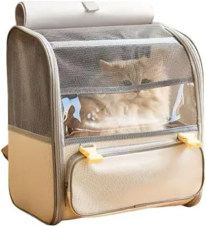 Car Cat Carrier for Toyota Camry XV80 2023-2024, Pet Carrier Travel Bag for Small Medium Cats with Mesh Ventilation, Breathable Foldable for Airplane, Car, Vet Visits,Grey